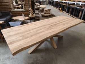 Tafelblad boomstam - Massief eiken (rustiek) - XXL - 40 & 50 mm