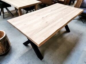 Tafelblad boomstam - massief Eiken - 40 mm (opgedikt)