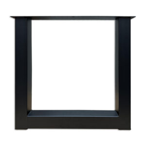 metalen tafelpoot zwart BP52 U-poot 8x8