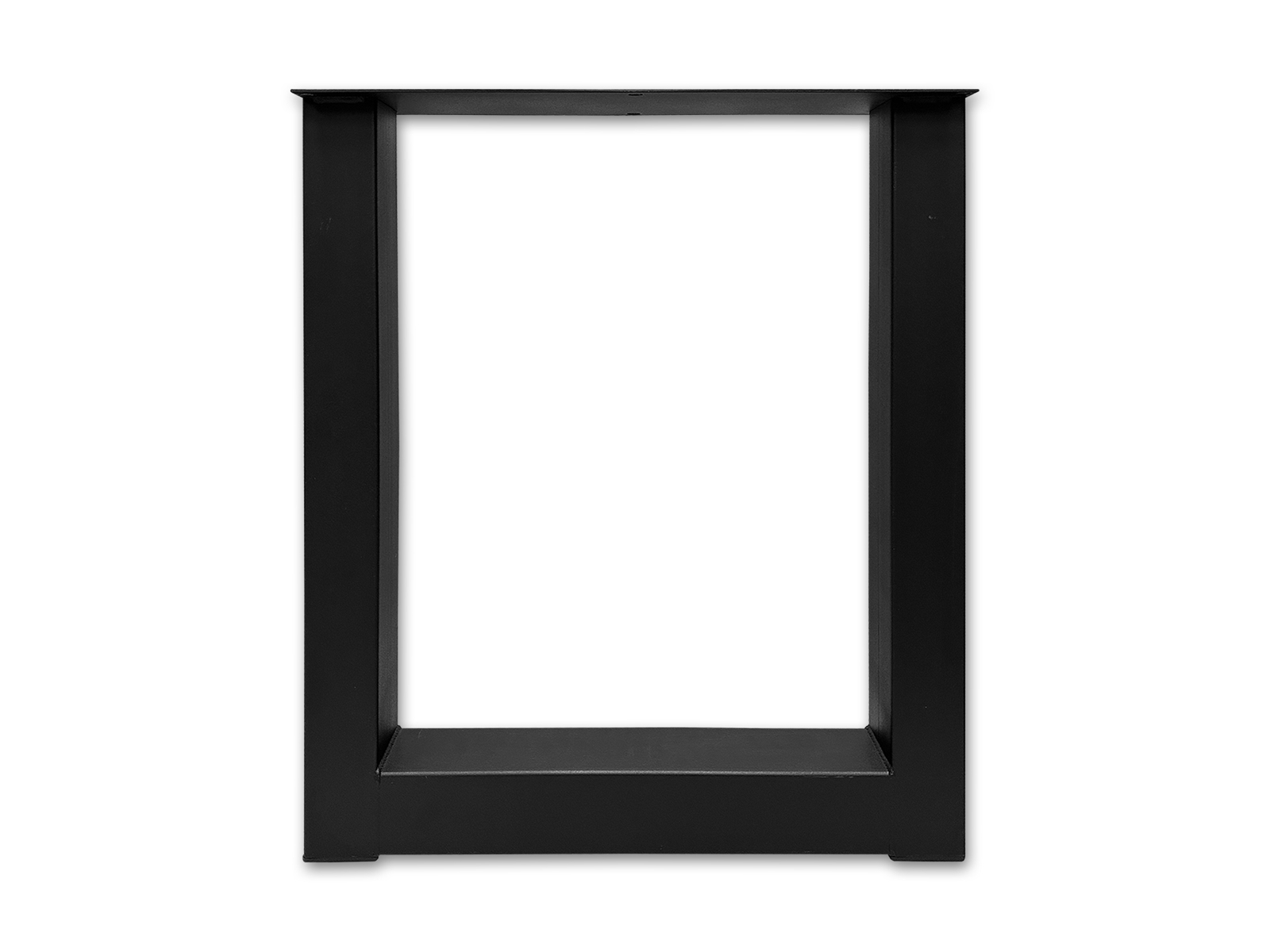 Metalen tafelpoot zwart BP53 U-poot smal 8x8