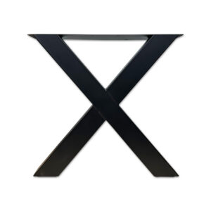 Metalen tafelpoot zwarte BP54 X-poot 10x10 cm