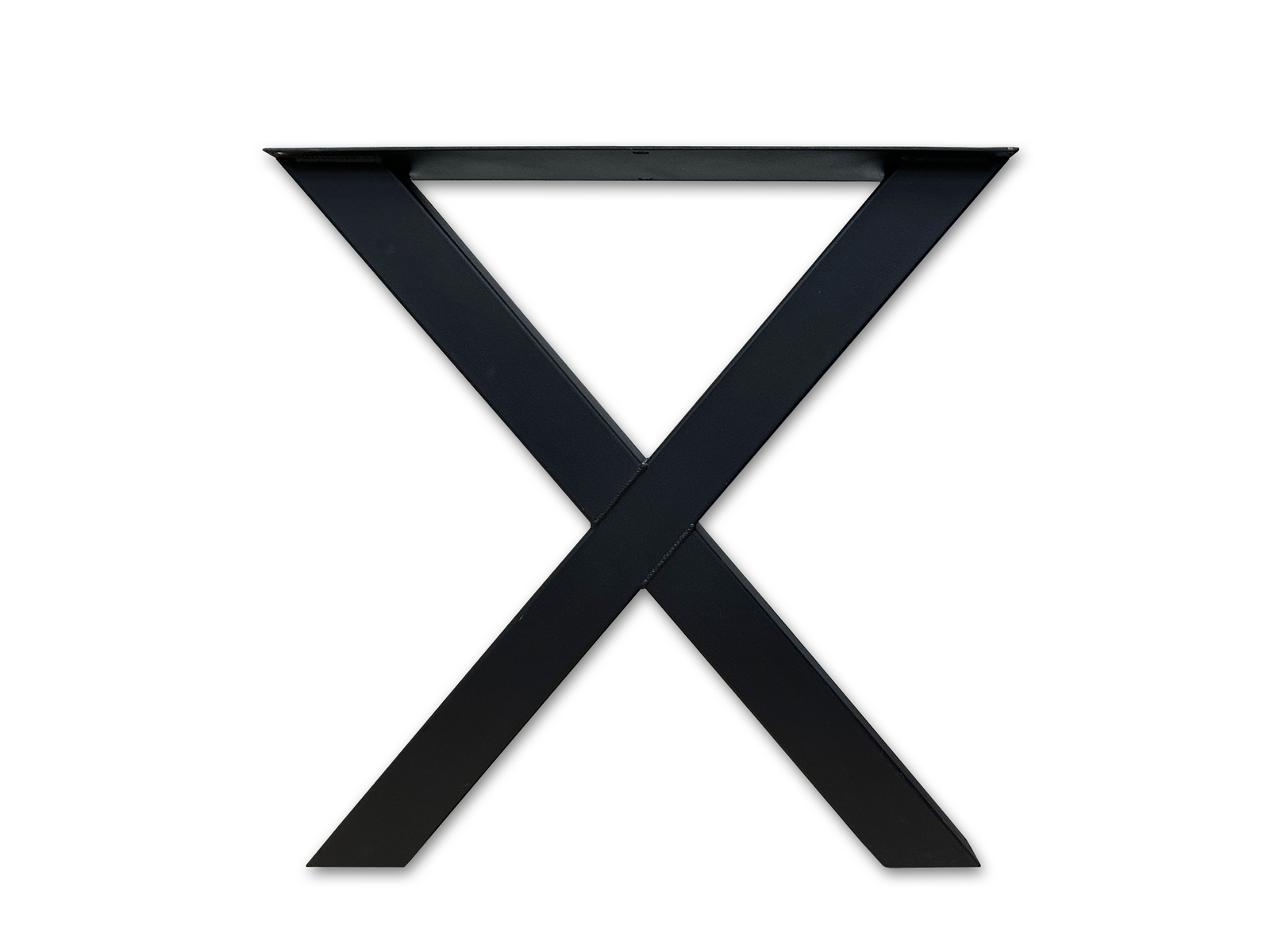 metalen tafelpoot zwart x-poot 8x8 smal
