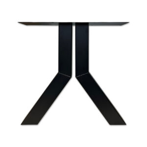 metalen tafelpoot zwart Y-poot