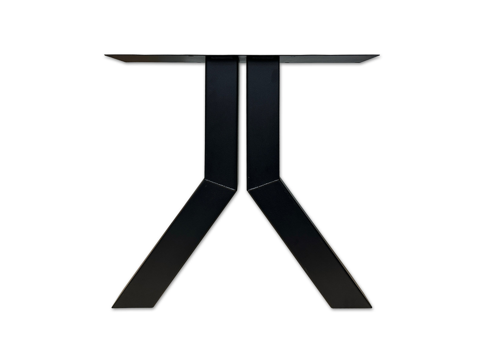 metalen tafelpoot zwart Y-poot