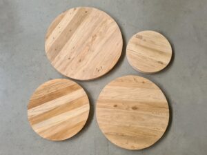 Diverse, kleine maten Elmwood bladen rond