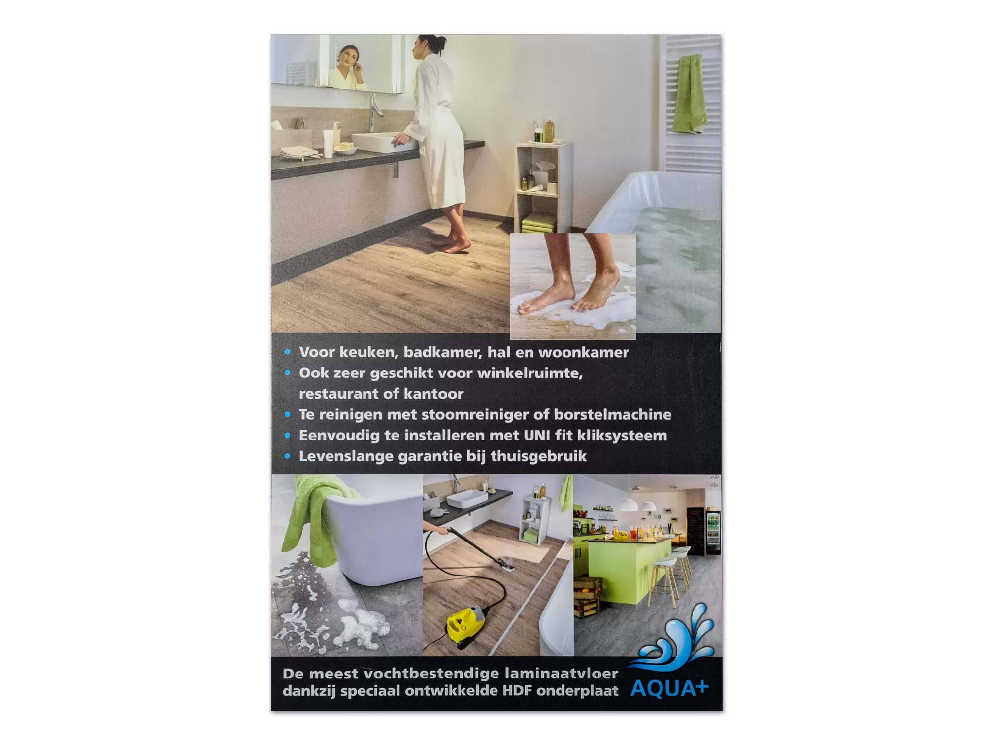 Laminaat Egger - Large Aqua - Gerookt eiken - watervast - klasse 32 - op bestelling - Afbeelding 4