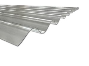 Golfplaat polycarbonaat kleine golf, 76-18. Verkrijgbaar bij Bouwie in vele afmetingen voor lage prijzen!