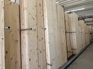 massief grenen panelen 28 mm in schap