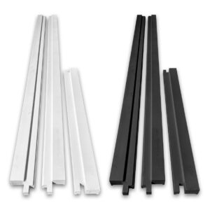 Kozijnpakket binnendeur grenen wit en zwart gegrond, geheel