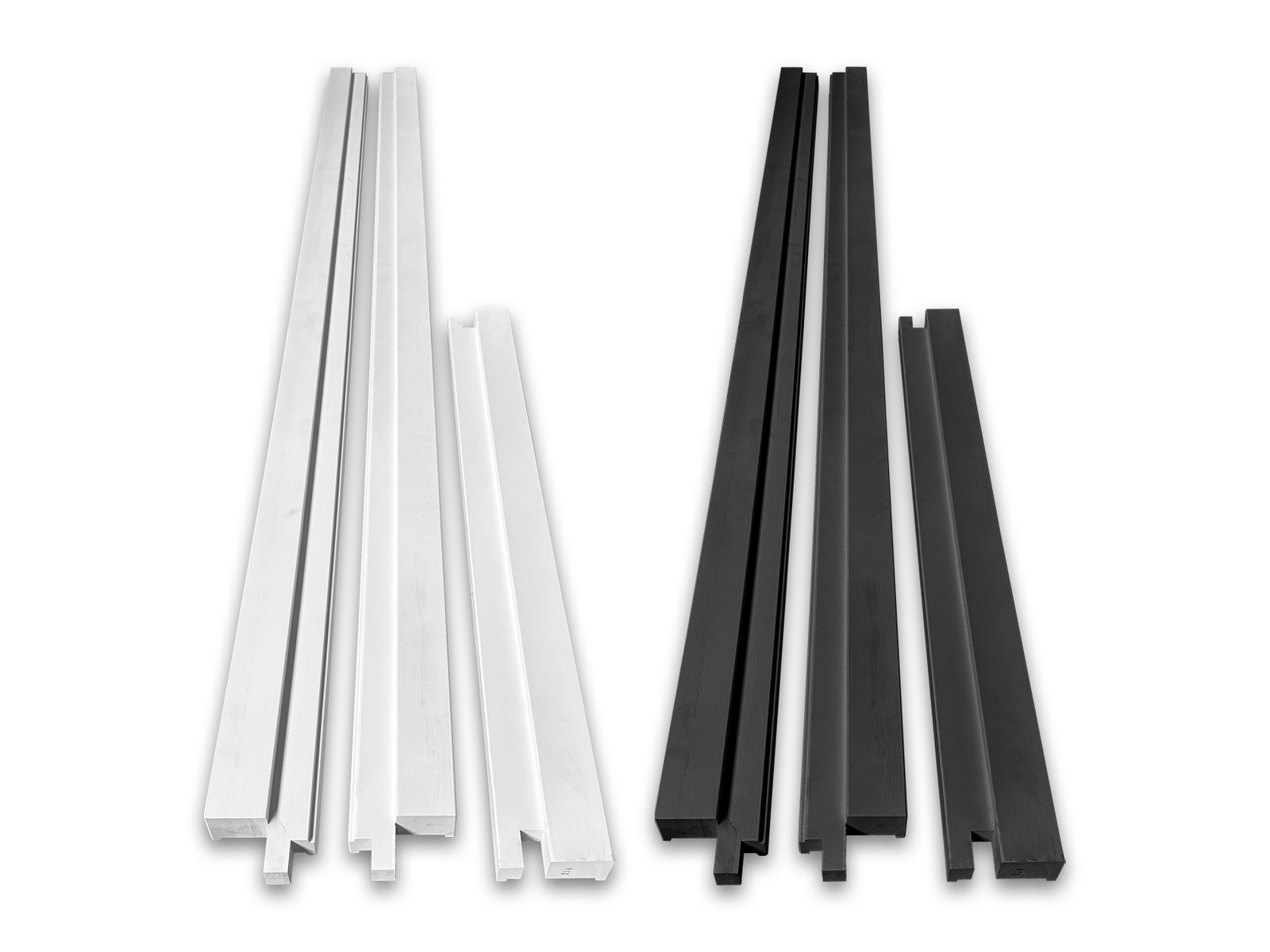 Kozijnpakket binnendeur grenen wit en zwart gegrond, geheel