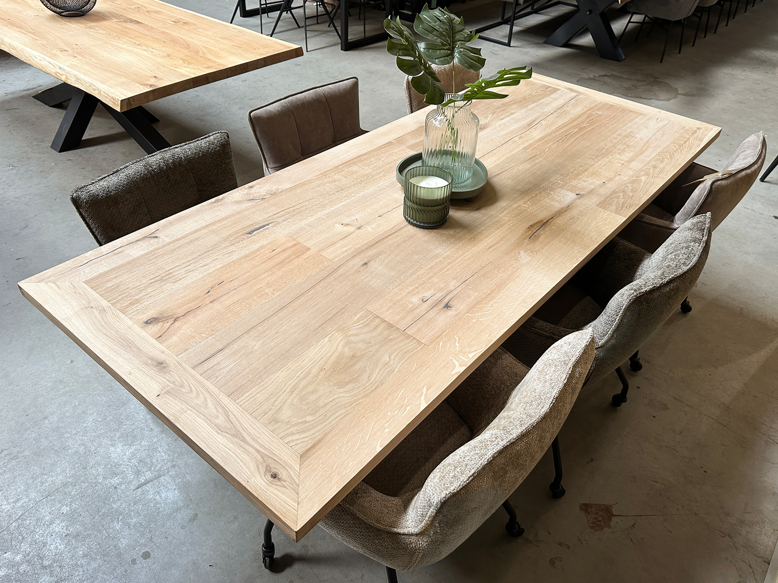 eiken tafelblad kader