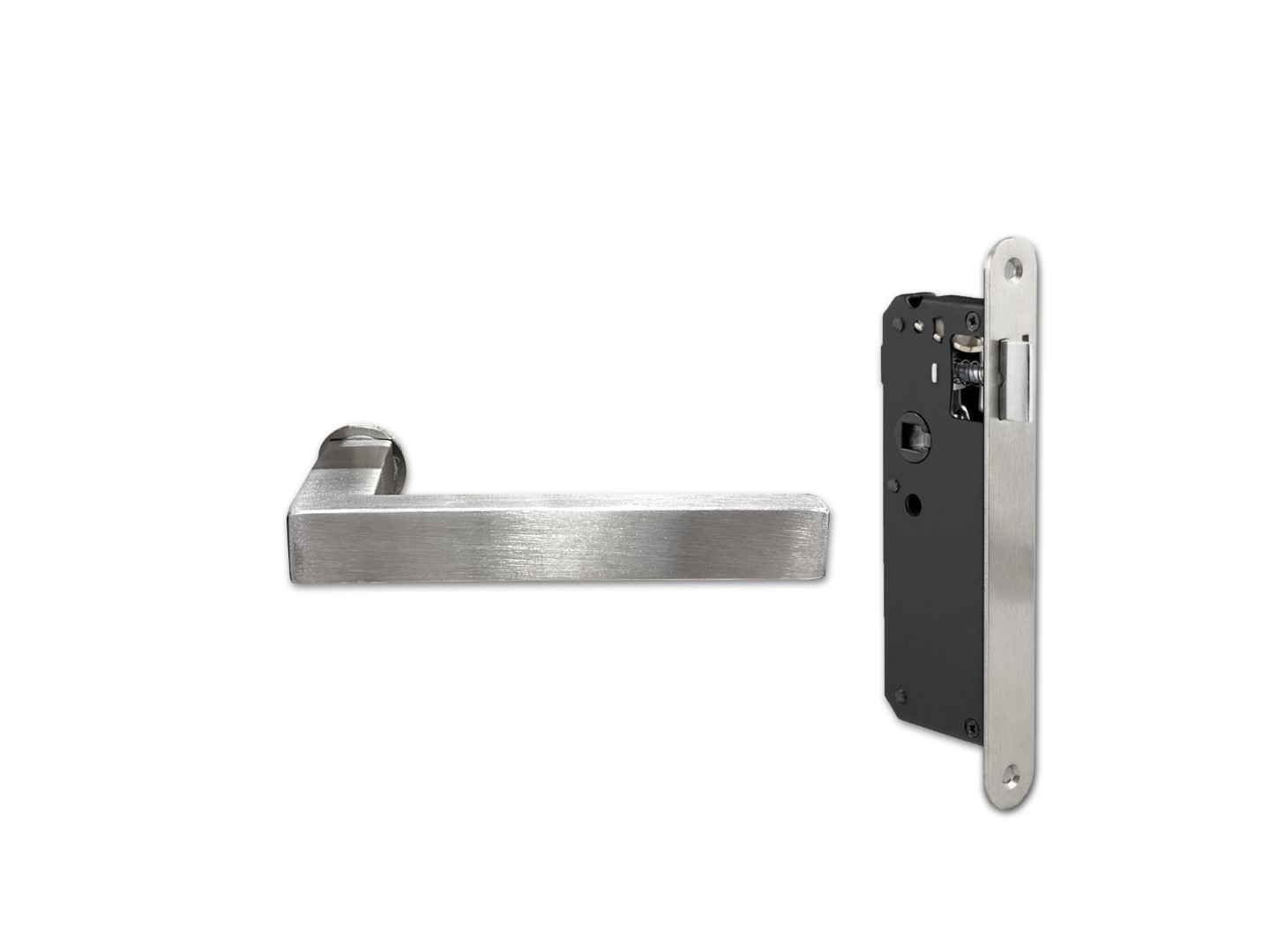 Deurbeslag pakket RVS (staal look deur) - Afbeelding 3