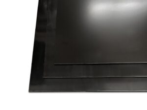 Aluminium paneel - zwart / wit - 6 mm - 40 x 300 cm