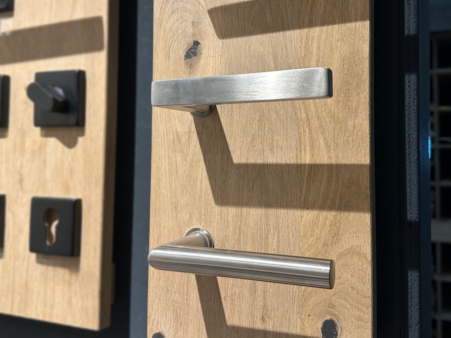 Deurbeslag pakket RVS (staal look deur)