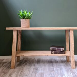 Sidetable elmwood iepenhout