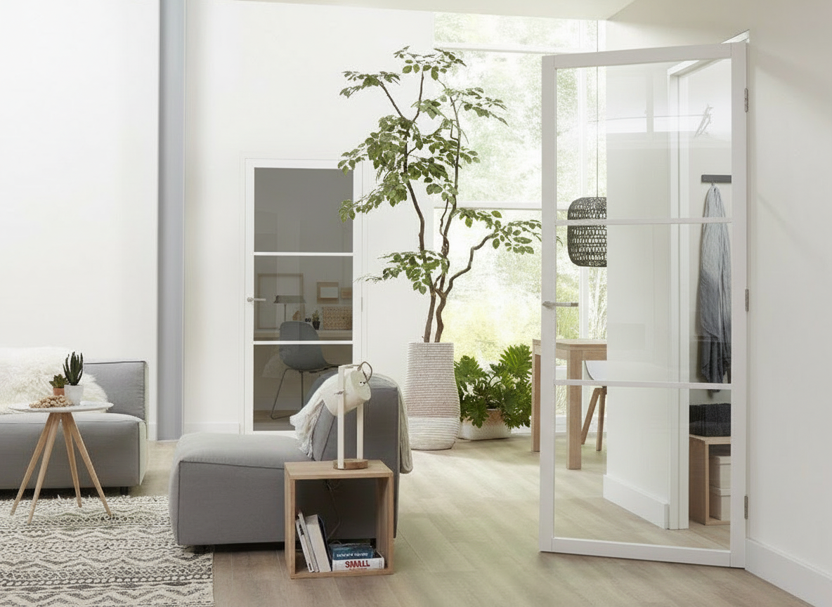 Staal look deur - "Linden" - Afbeelding 3