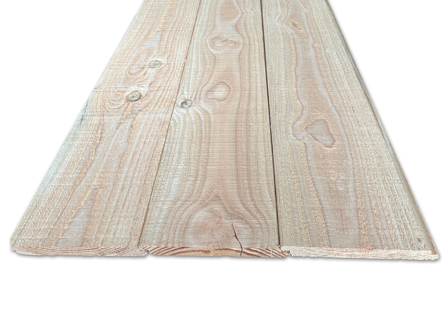 Dubbel Lip - Dakbeschot - Douglas - 2e Sortering - 18 x 195 mm - Afbeelding 2