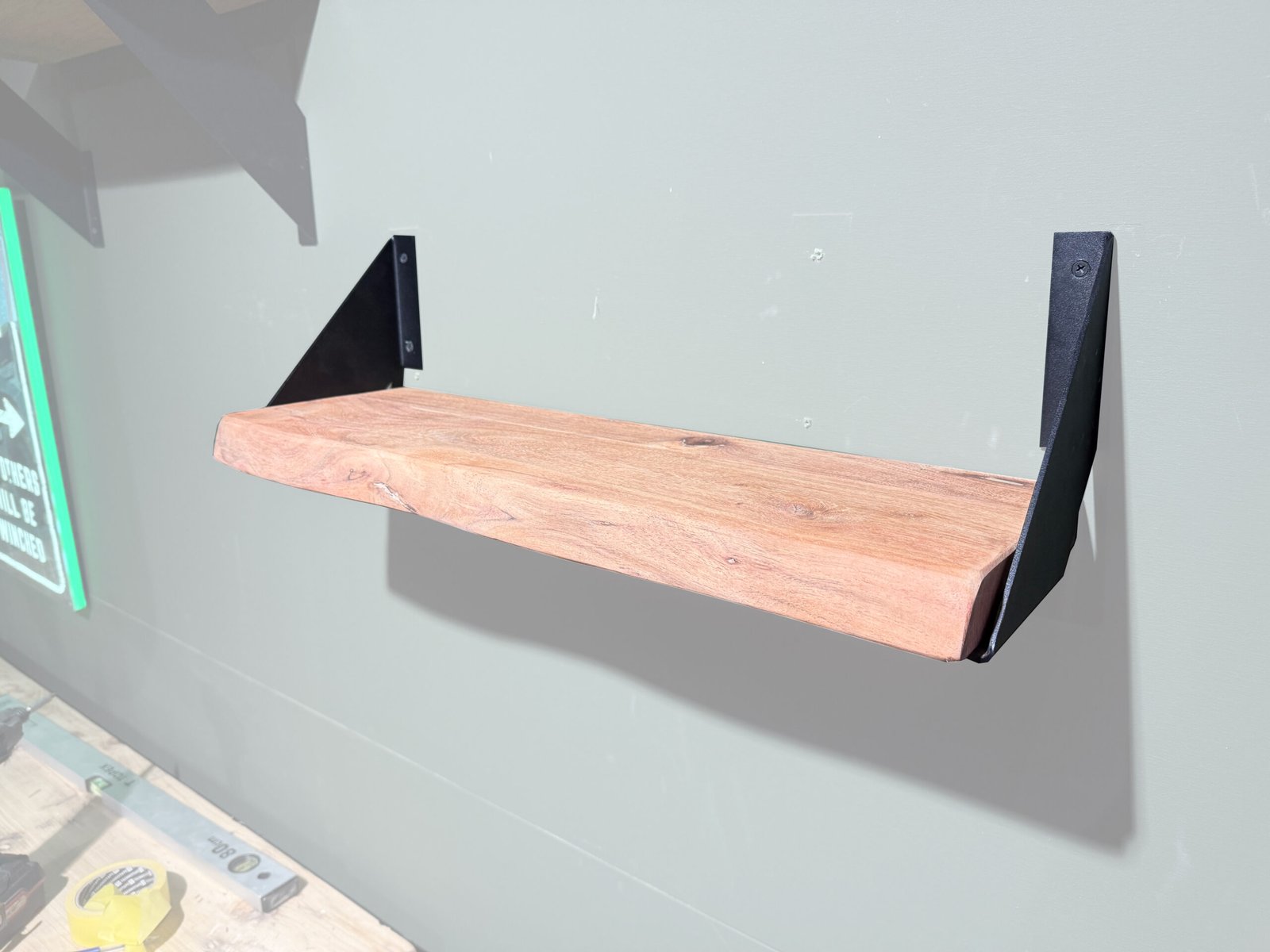 Plankdrager BOU 7 - Zwart gepoedercoat - Afbeelding 3