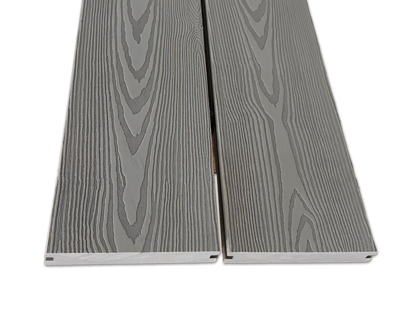 Composiet massief vlonderplank licht grijs